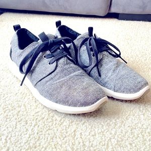 TOMS Del Rey Sneaker (Black Slub Chambray)